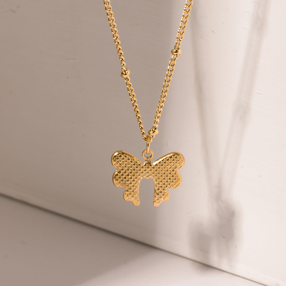 Glismara Vlinder Ketting – RVS Design