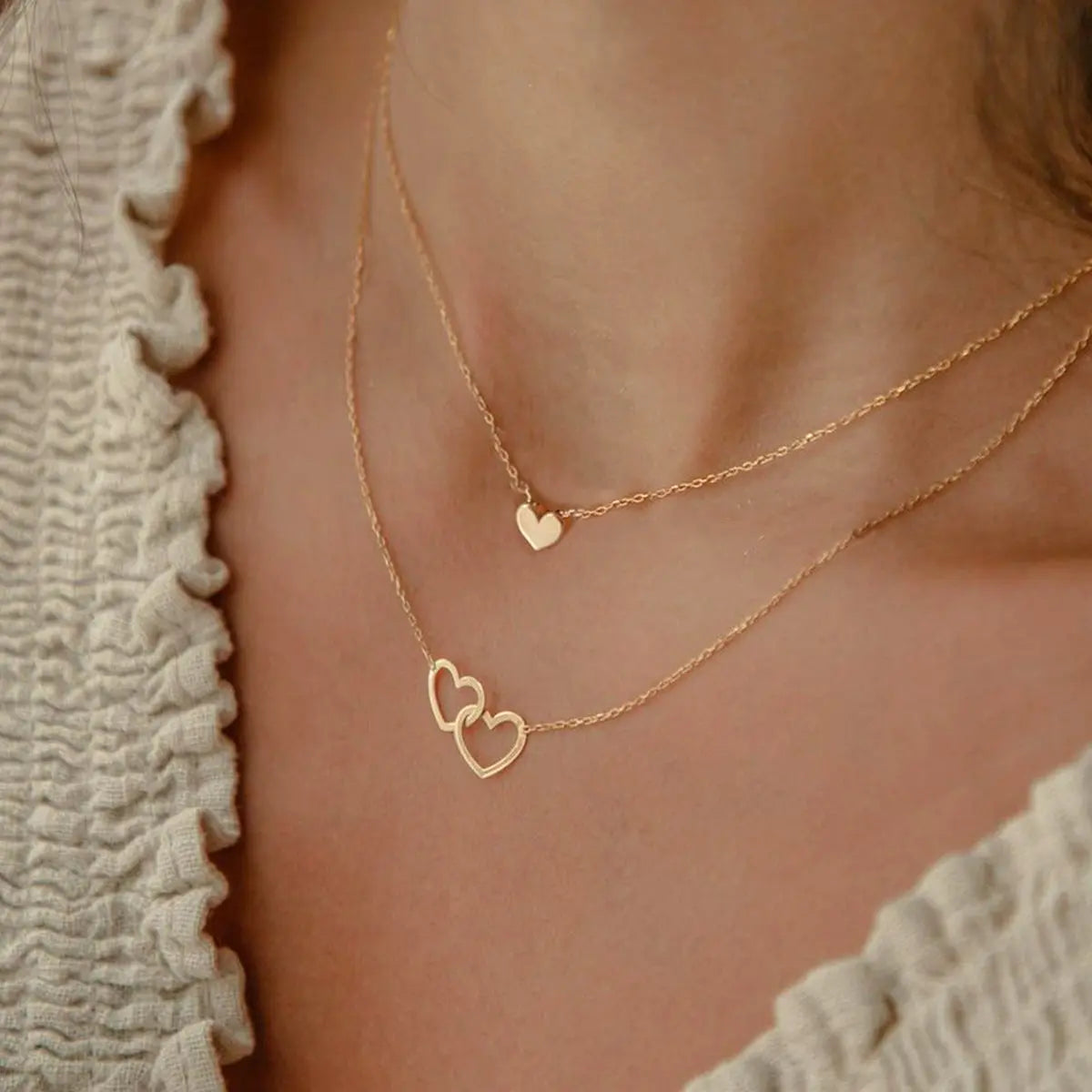 Hollow Heart Pendant Ketting Dames Glimara