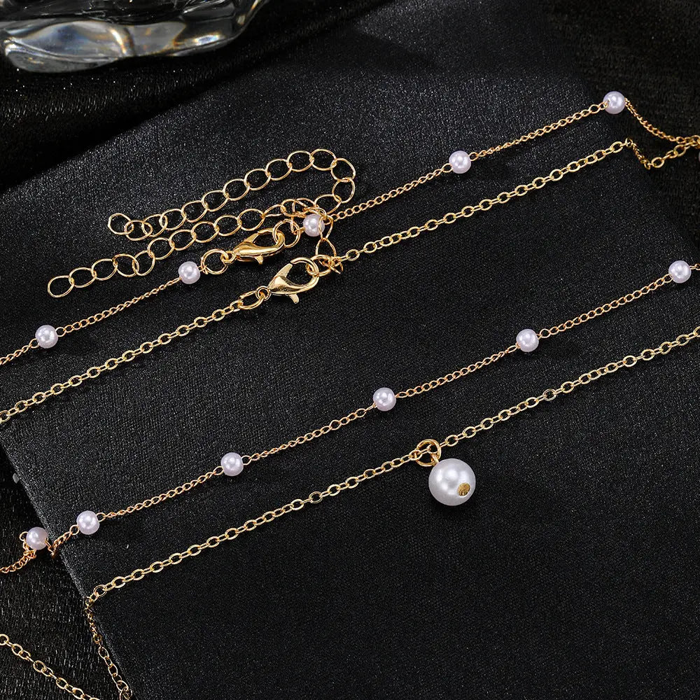 Gouden Parel Ketting Dames Glimara