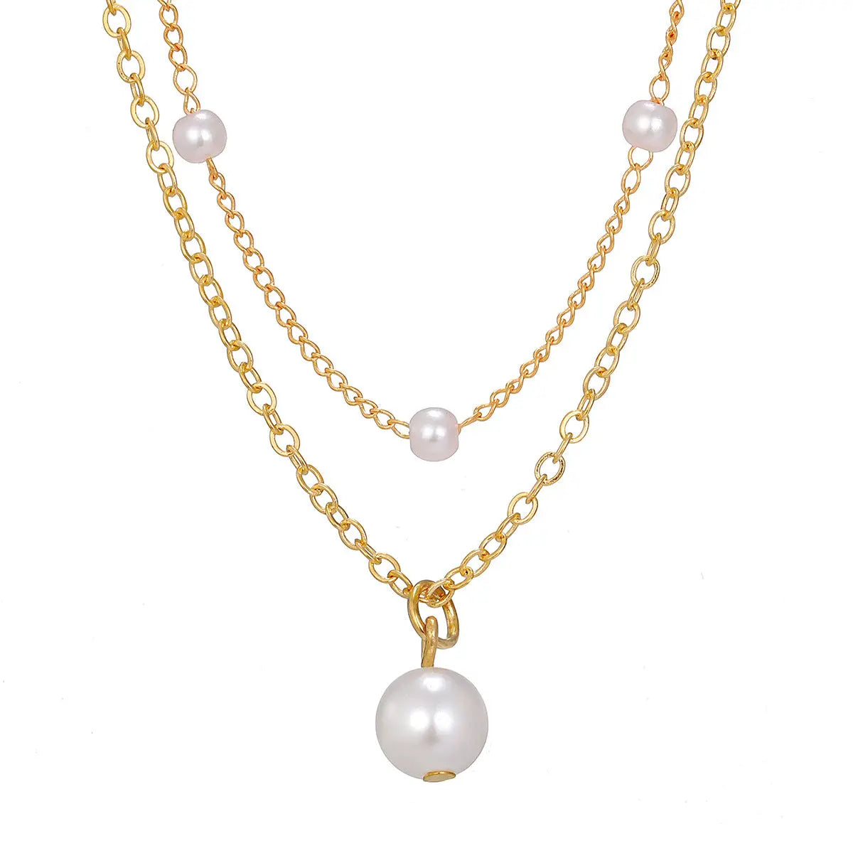 Gouden Parel Ketting Dames Glimara