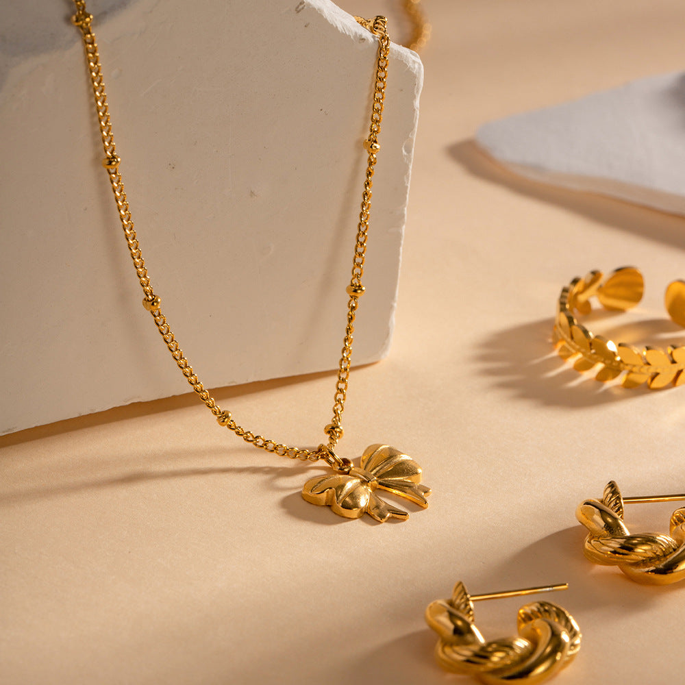 Glismara Vlinder Ketting – RVS Design