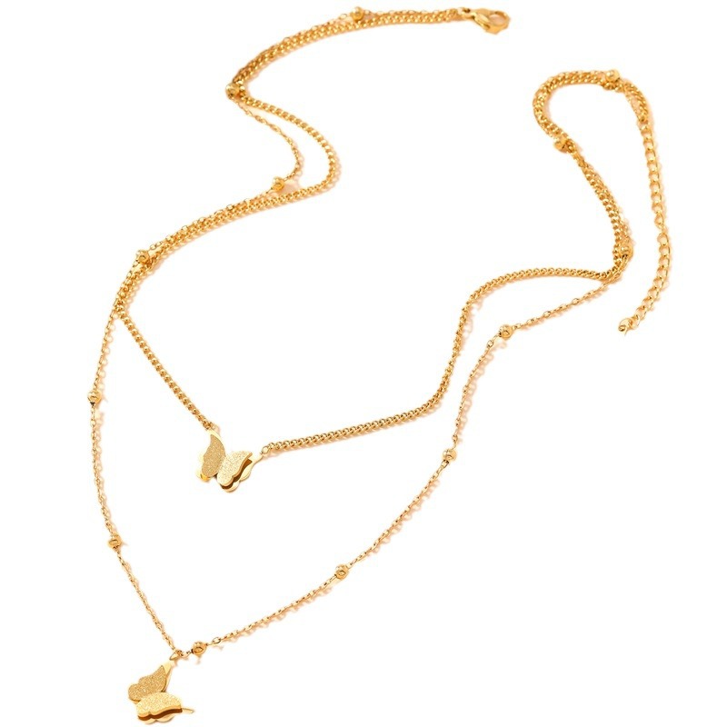 Dubbele Vlinderketting voor Dames | Minimalistisch & Stijlvol Glimara