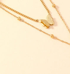 Dubbele Vlinderketting voor Dames | Minimalistisch & Stijlvol Glimara